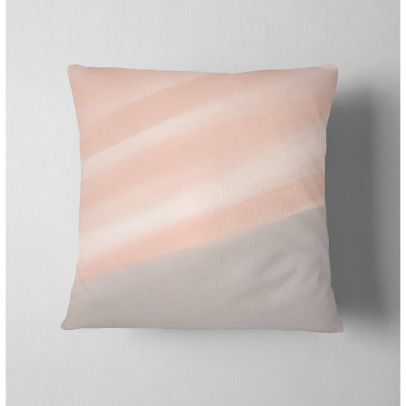 Throw Pillow Cover Only, H 18 po x l 18 po, Gris / rayures abstraites 2
