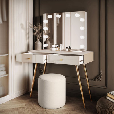 SIENNA GOLD ELITE Dressing Table with Angled Legs