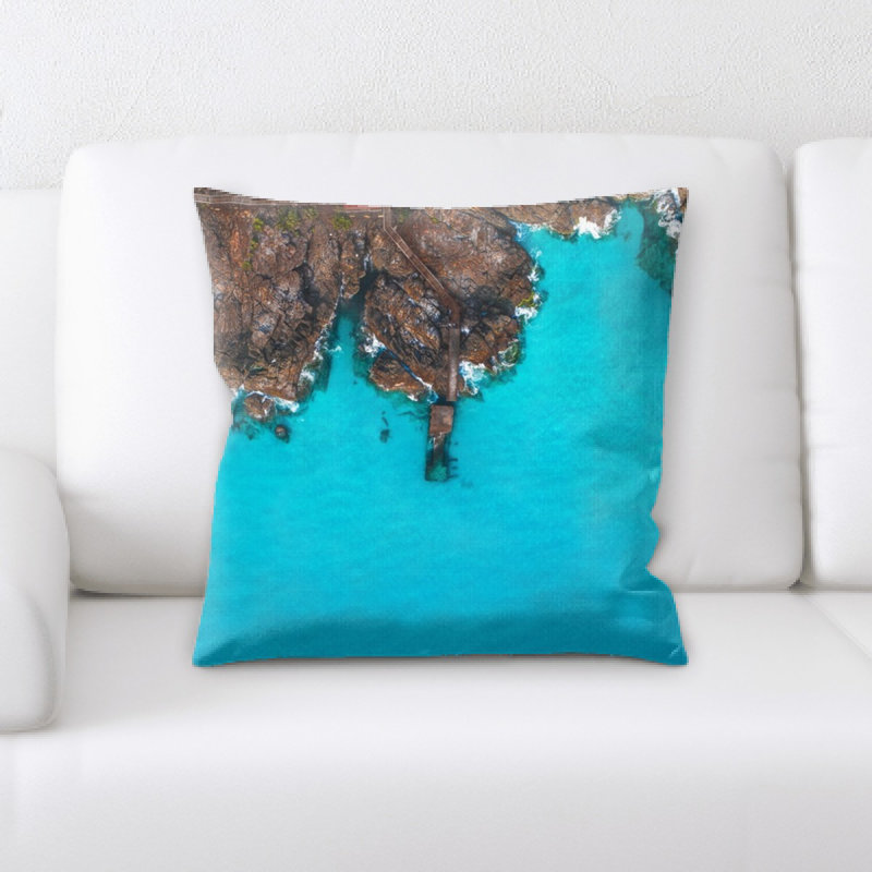 Microsuede Reversible Throw Pillow