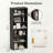 27.95 Inch Wide Standard Bookcase, Sturdy Storage Shelf For Home Space-2089337494