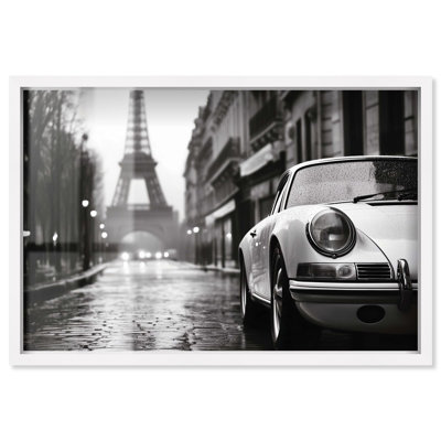 Rainy Day Paris Shadowbox Print Elegant Photography by Art Remedy
