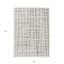 Tapis extérieur lavable abstrait ivoire et beige 5 pi x 8 pi