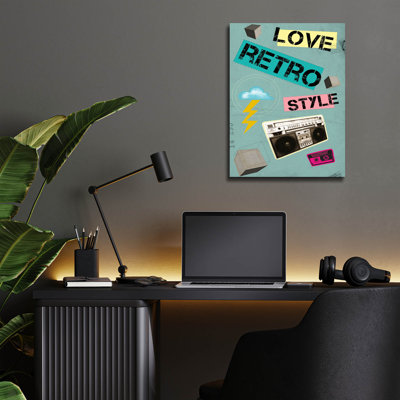 «Love Retro Style» par Elo Marc, acrylique