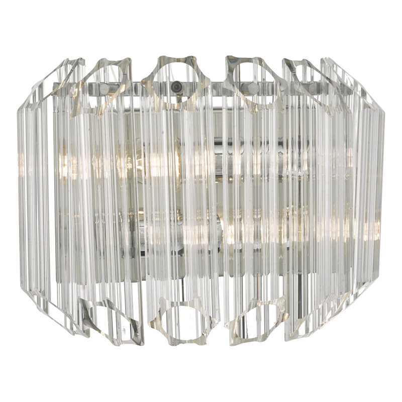 Chrome Flush Mounted Sconce