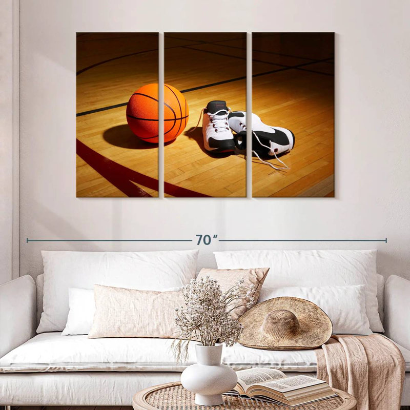 Sireci Basketball And Shoes, 32" H x 50" W