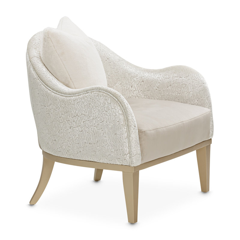 Fauteuil en velours 33 po Yvette