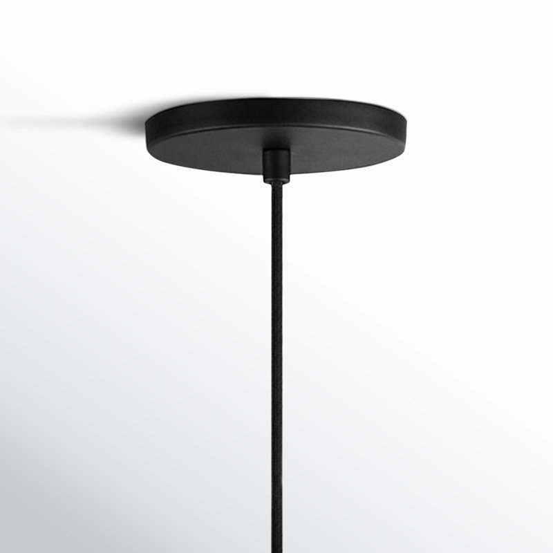 Luminaire suspendu cylindrique en béton à 1 lumière à intensité réglable Calcott, Gris, Gris