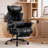 Faux Leather Upholstered High Back Executive Office Chair with Headrest & Lumbar Support-333819465