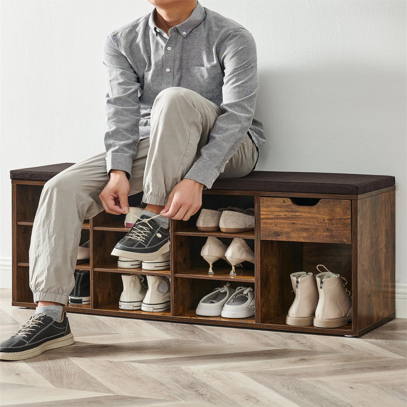 10 Pair Shoe Storage Bench