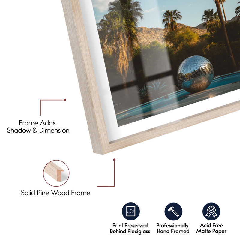 «Earthed Glitter Shadowbox Print Coastal Art Prints» par Notoriart, H 55 po x l 37 po, Crème, crème