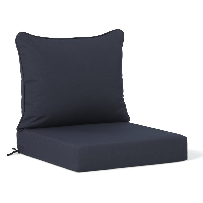 Coussin de siège / dossier d'extérieur 2 pièces , Marine
