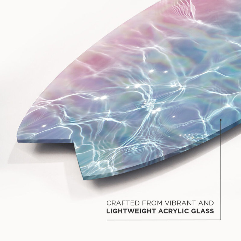 Holo Surfboard Decorative Acrylic Skimboard by Oliver Gal