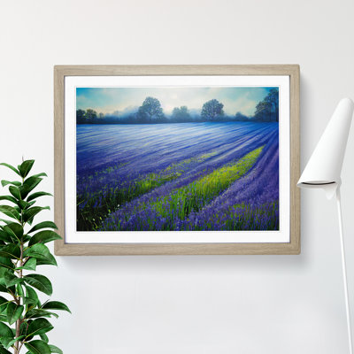 Magnetic Bluebell Field - Framed Print
