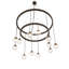 Lustre 12 lumières à 2 niveaux Bola