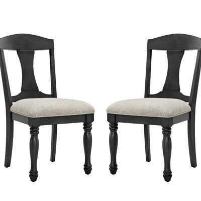 Chaises de salle à manger 2 pièces avec structure rembourrée en bois. Style Mid-Century rétro. Bois d'hévéa massif. Siège confortable. P 22,75 po x l 19 po x H 38,32 po. Hauteur du siège: 19,13 po, épaisseur du coussin 2,76 po. 19,13 po. Pour le salon et