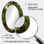 Green Stone Tiles I - Miroir mural ovale moderne vert-1443230689