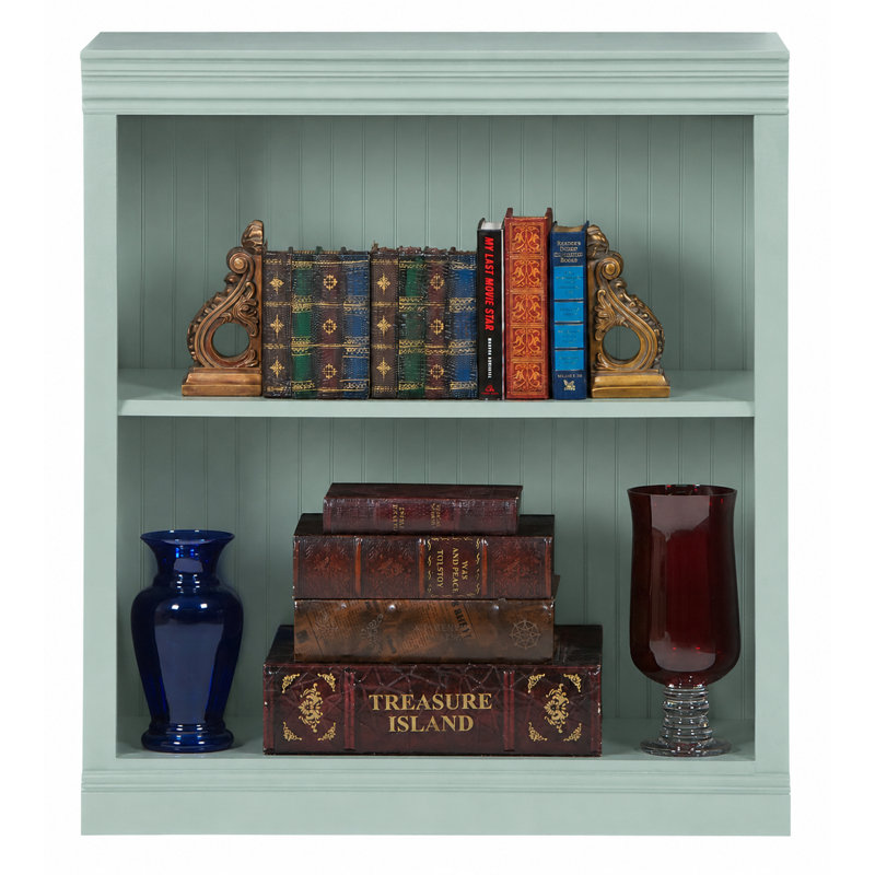 Sherita Bookcase, Light Blue, (1 Shelf) 36” H x 32” W x 14.25” D