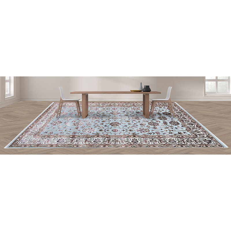 Hand Woven Wool Area Rug, Rectangle 5' x 8'