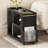 Mobile End Table With Lockable Wheels For Living Room-1953227274