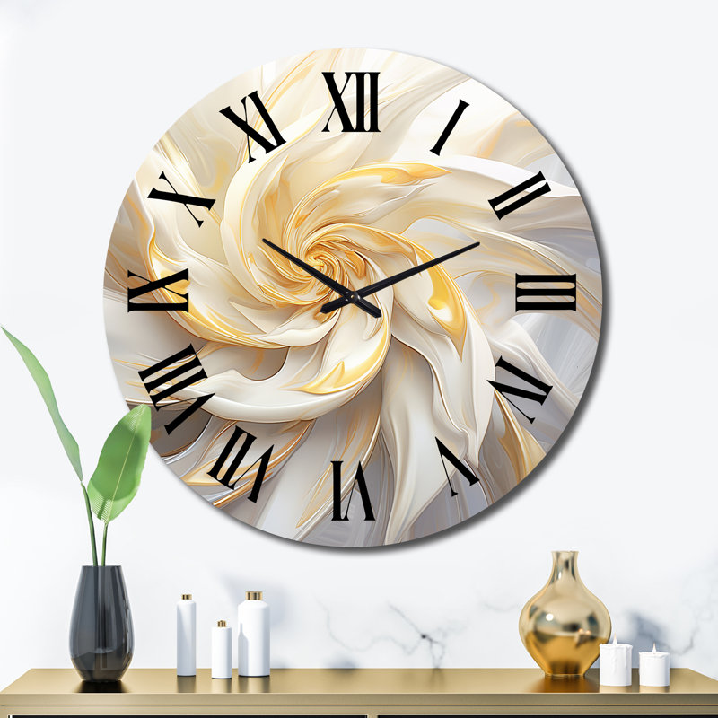 Horloge murale en métal Fractal, Très grand