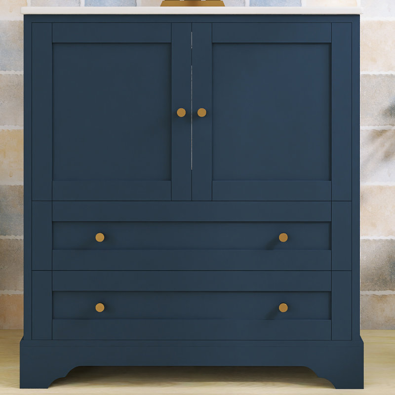 Ensemble de meuble-lavabo autoportant 30 po avec comptoir en céramique 30 po