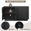 Buffet de rangement 4 portes avec tablettes réglables-1838431775