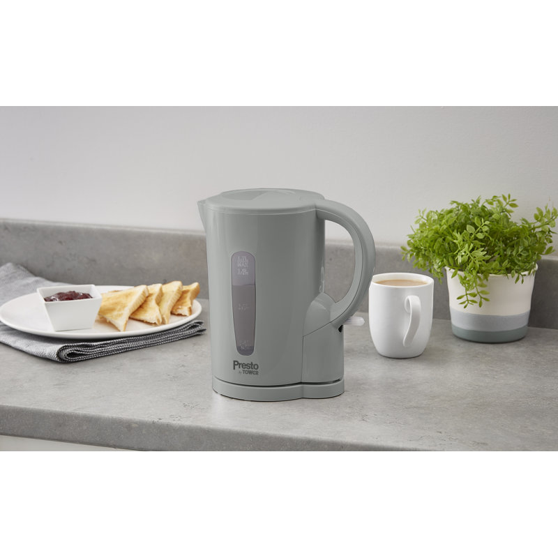 Tower Presto Kitchen Set, 1.7L 2200W Rapid Boil Kettle and 2 Slice Toaster with 6 Browning Levels