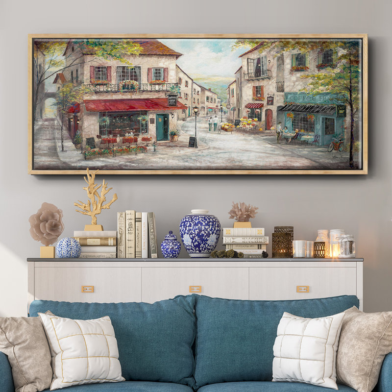 Happy Hour- Framed Canvas, 20" H x 50" W
