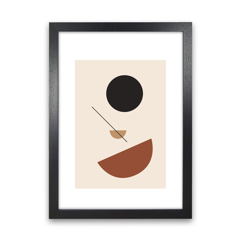 Mica Sand N13 by Pixy Paper - Print, 59.4cm H x 42cm W x 3cm D, Black Framed