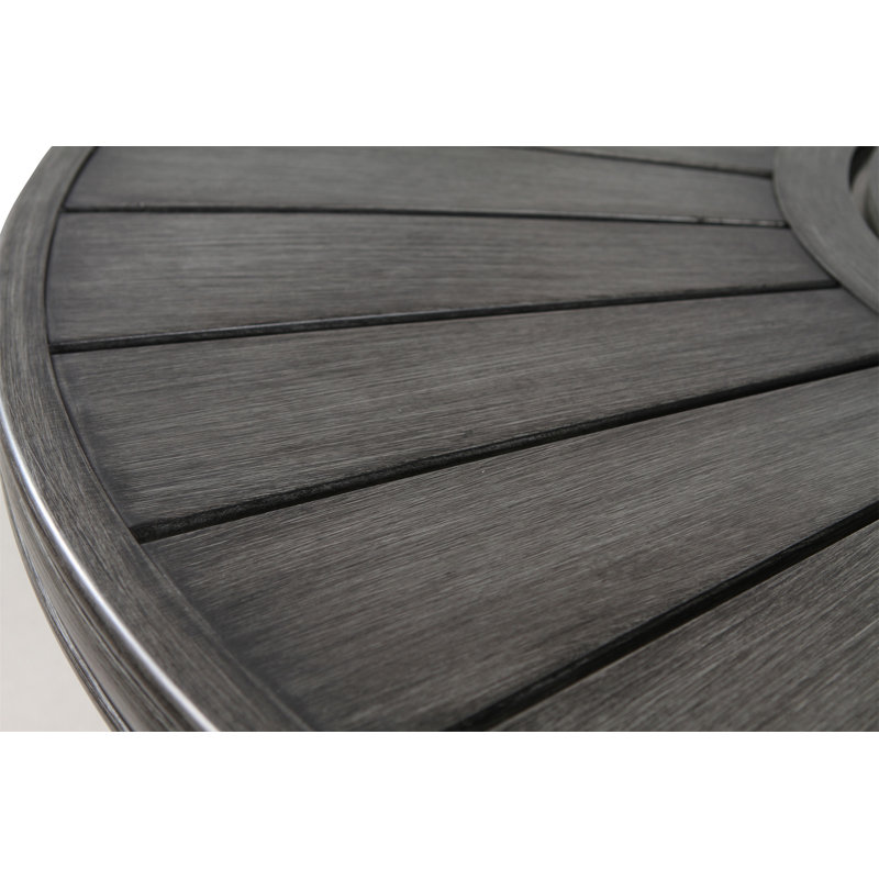 Propane Outdoor Fire Pit Table, Gray, 25" H x 52" W x 52" D