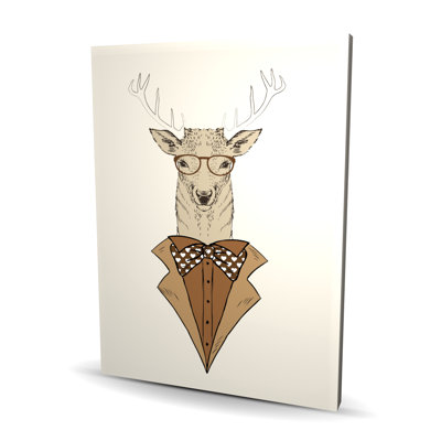 Deer with Brown Coat - Brown Animals Canvas for Home Decor