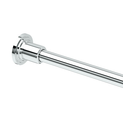 Gatco Marina 73.25" Wall Mount Shower Curtain Rod With Shower Ends In Chrome