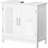 Under Sink Bathroom Cabinet - White 2 Doors Added Storage Space Extra