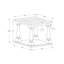 Table d'appoint, 2 niveaux, table de bout, table d'appoint, carré, table de chevet, chambre à coucher, lampe, placage brun, traditionnel