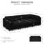 Canapé-lit modulaire rembourré en U avec espace de rangement-759861175