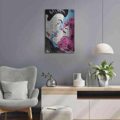 Red Barrel Studio® «Moments Like This Go Pop» par Loui Jover, art mural en métal
