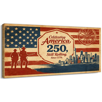  Art mural sur toile Patriotic Americana