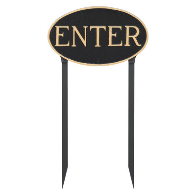 Enter Statement Garden Sign