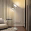 Lampe sur pied moderne et simple avec télécommande - blanc