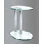 Holly Glass Top C Table End Table