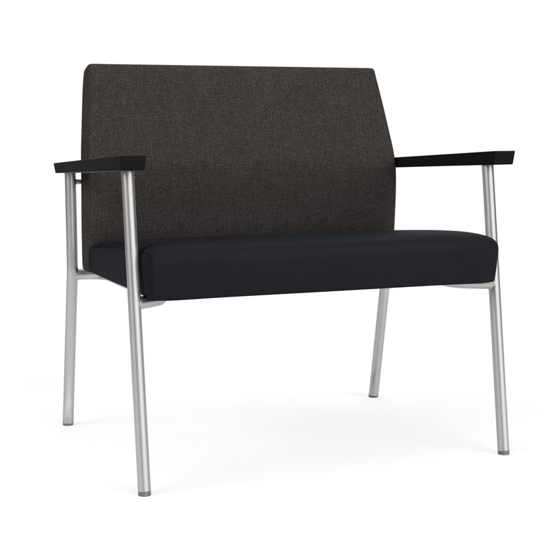 Lesro Chaise de bureau Mystic, Argent, Archetype fumée Modena noir