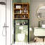 Rangement autoportant au-dessus de la toilette-955911316
