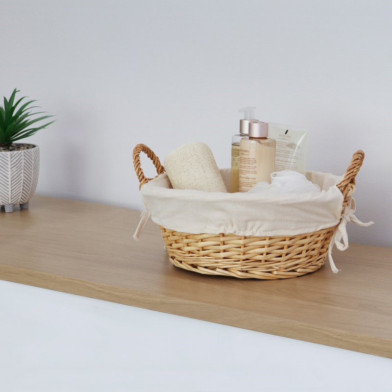 JVL Split Willow Decorative Basket