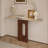 Traditional Nut-Brown Solid Wood Console Table-199013171