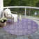 Machine Washable Indoor/Outdoor Xhevrie Purple Rug