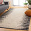 Tapis abstrait en jute / laine tissé à la main Shelanda-1653304373