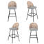 Tabouret de bar et de comptoir rembourré-845382947