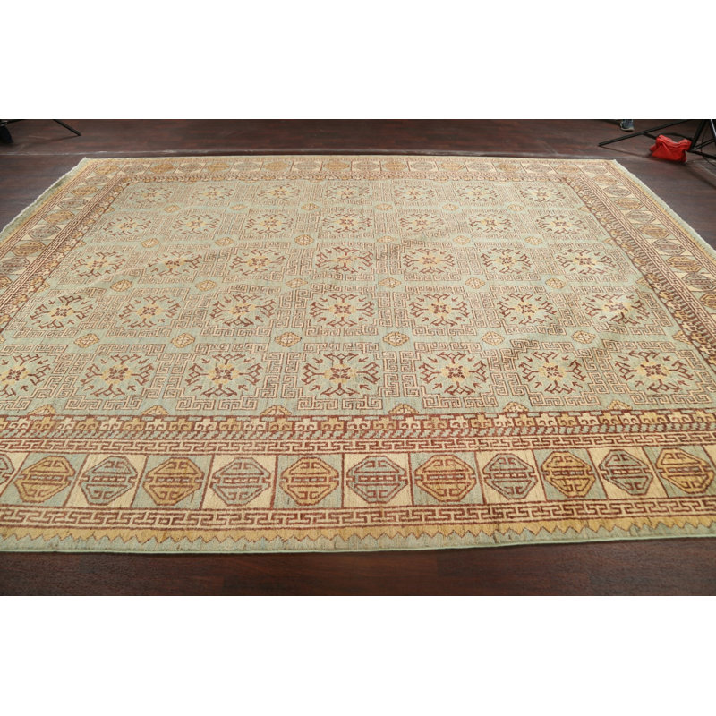 Tapis unique en laine noué à la main 9 pi 11 po x 13 pi 3 po New Age Jakeith