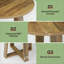 Table basse compacte, table de conférence, bureau rond