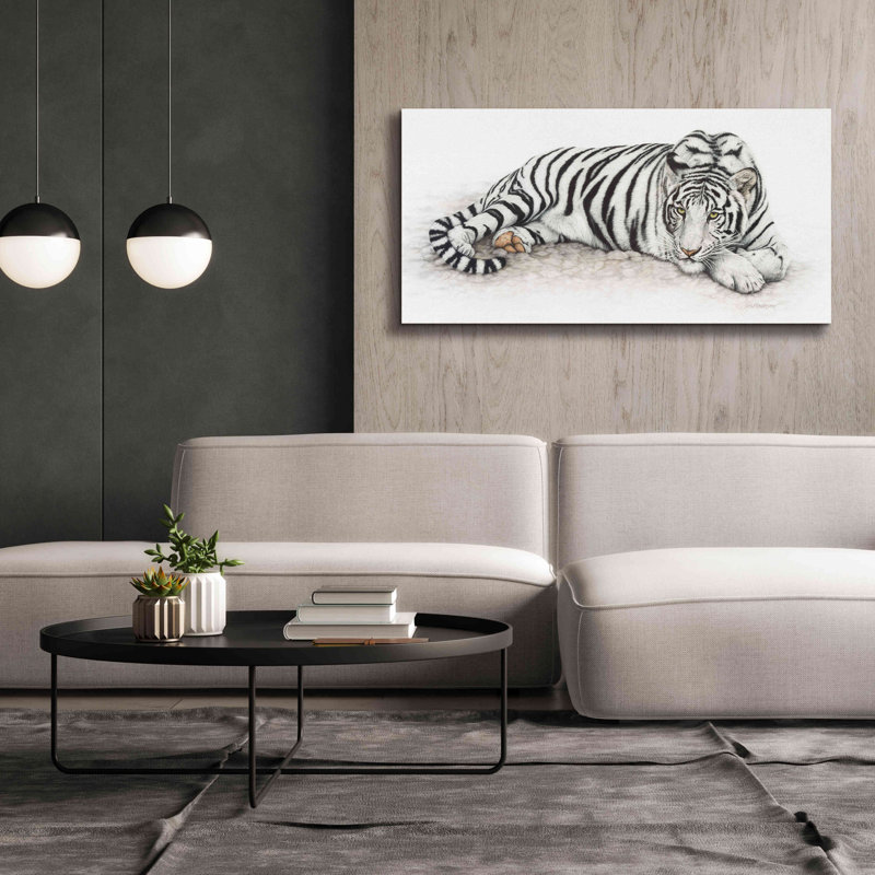 «Siberian Tiger» par Jan Henderson, estampe numérique sur toile, H 30 po x l 60 po x P 1,5 po